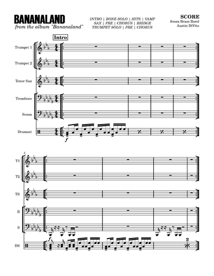 Bananaland - Score and Parts